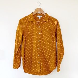 Old Navy polka dot button-down shirt